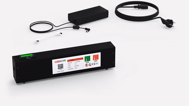 Counter Battery Akku mit Ladegerät und Kabeln