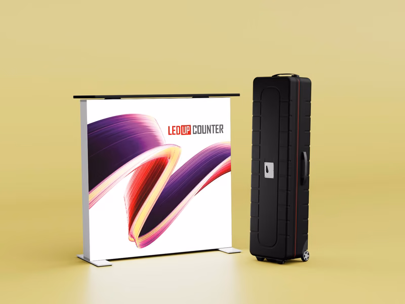 LEDUP Counter mit ABS-Transportkoffer