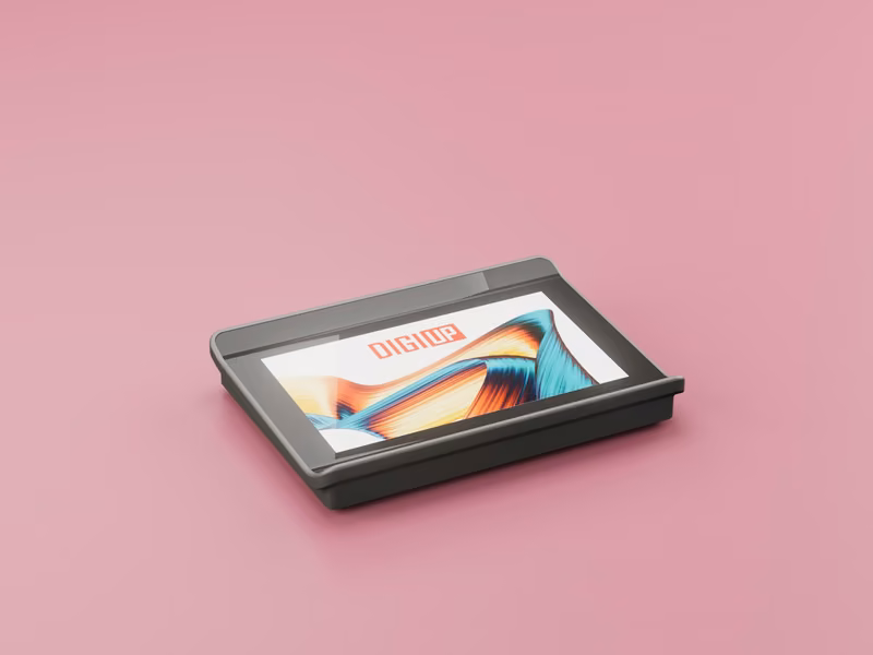 DIGIUP Cashtray an der Kasse