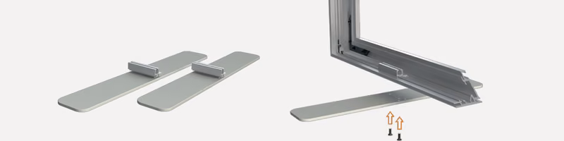 Standfüße für freistehende Frames