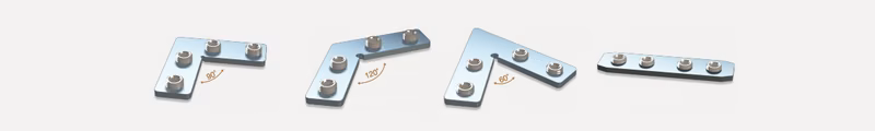Eckverbinder und gerade Verbinder für Frames